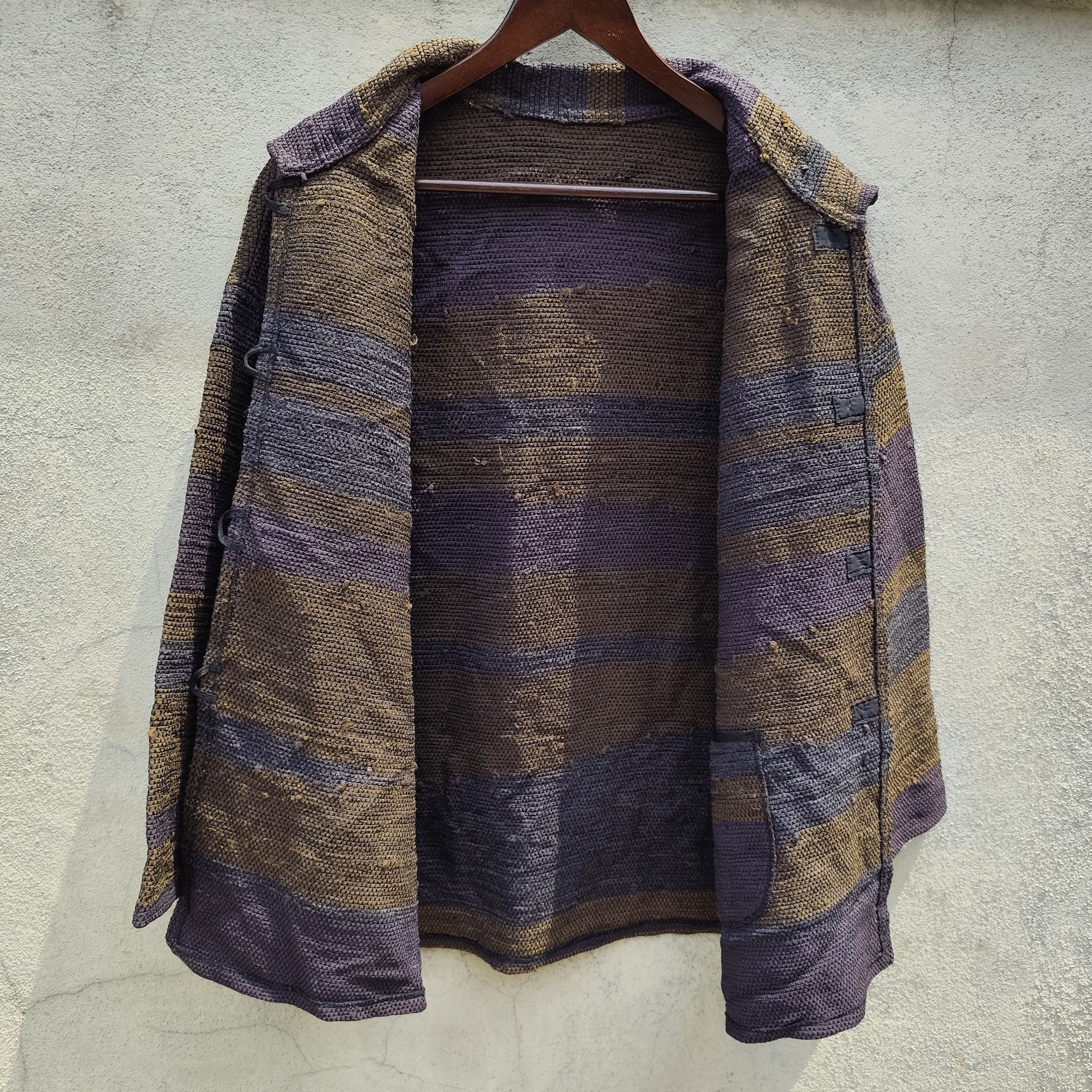 Japanese Brand RARE BURLAP JACKET HIPPIE Size US XL / EU 56 / 4 - 8 Thumbnail