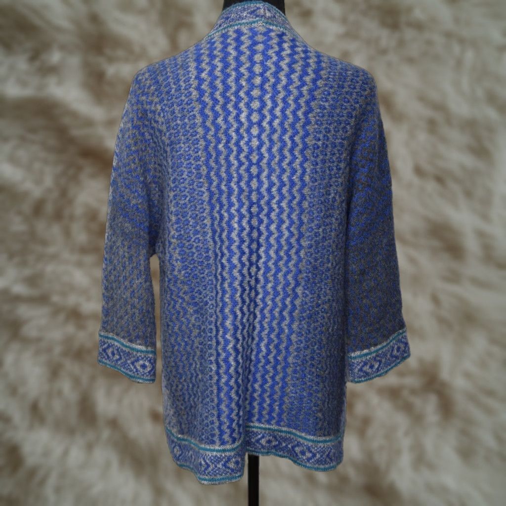 Vintage Chicos Sweater Cardigan Wool Mohair Blend Open Front Size 0 Small Blue Womens Mens? Size XS / US 0-2 / IT 36-38 - 1 Thumbnail