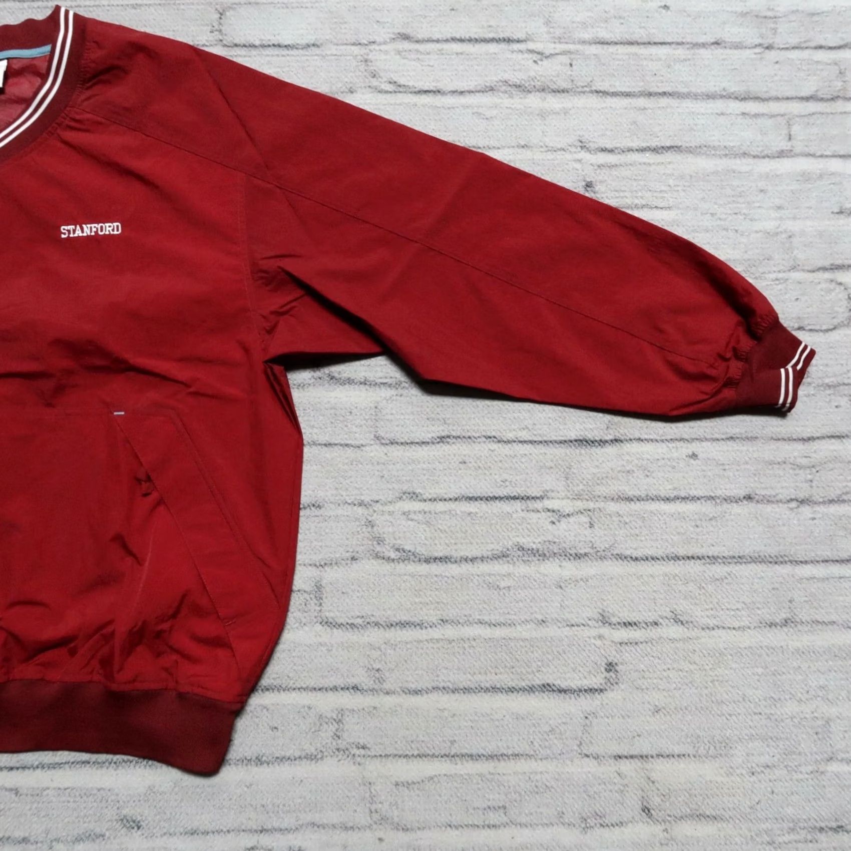 Nike VINTAGE Nike Stanford Center Swoosh Pullover Sweatshirt Mens XL Maroon 90s Size US XL / EU 56 / 4 - 2 Thumbnail
