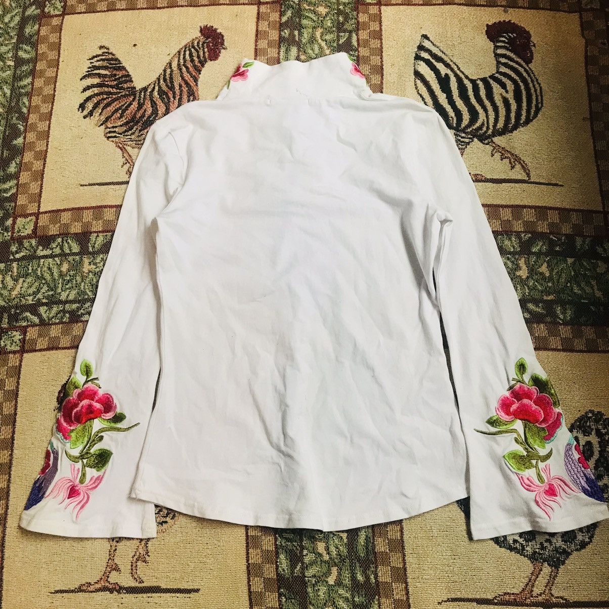 Handmade × Vintage Handmade Embroidery Toggle Button Long Sleeve Size L / US 10 / IT 46 - 6 Thumbnail