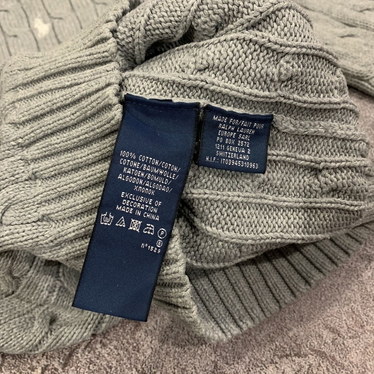 Polo Ralph Lauren Vintage Polo Ralph Lauren Gray Knited Sweater Size S Size S / US 4 / IT 40 - 12 Thumbnail