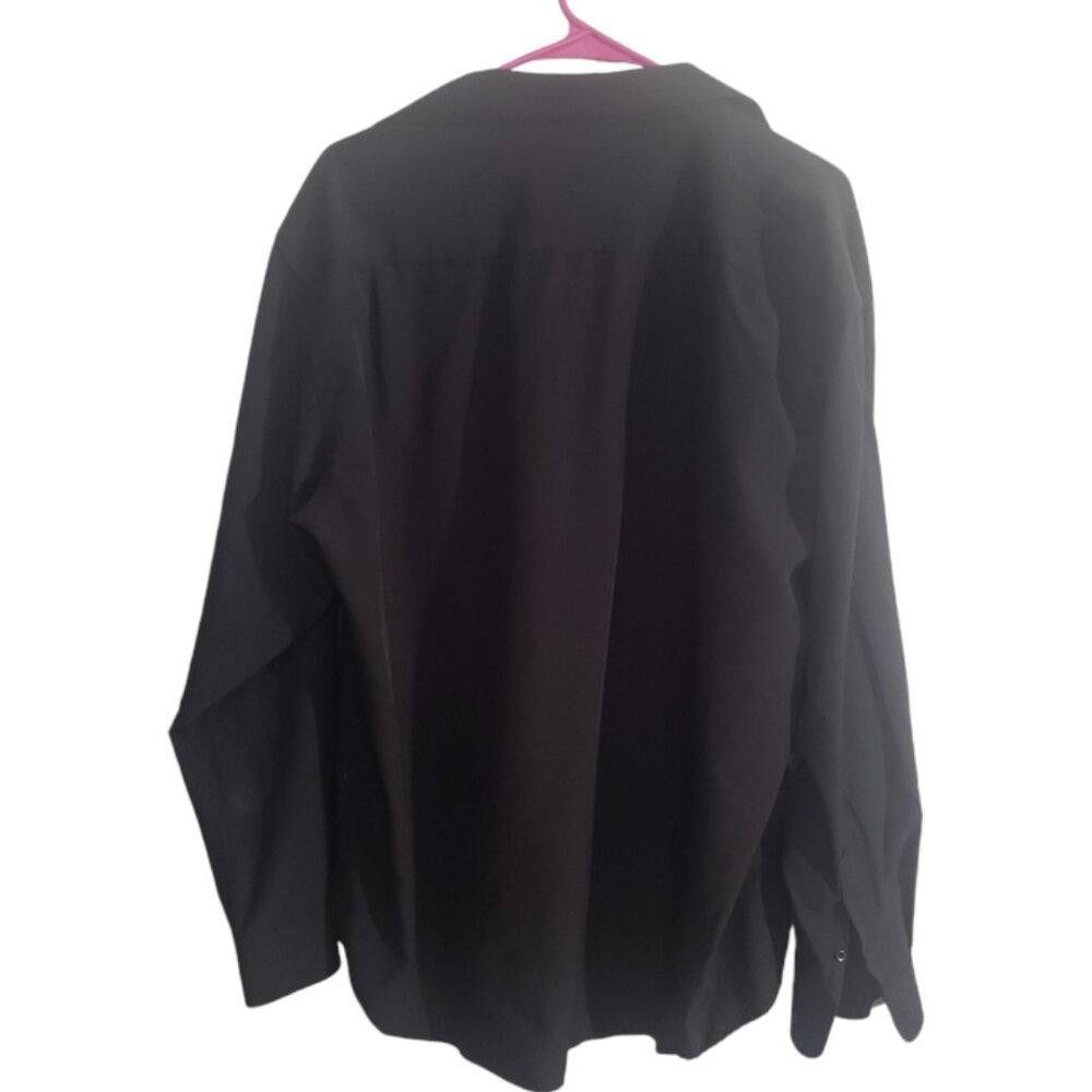 Nautica CT1888 Nautica men's Black Long Sleeve Shirt 17/17.5 Size US XL / EU 56 / 4 - 3 Thumbnail