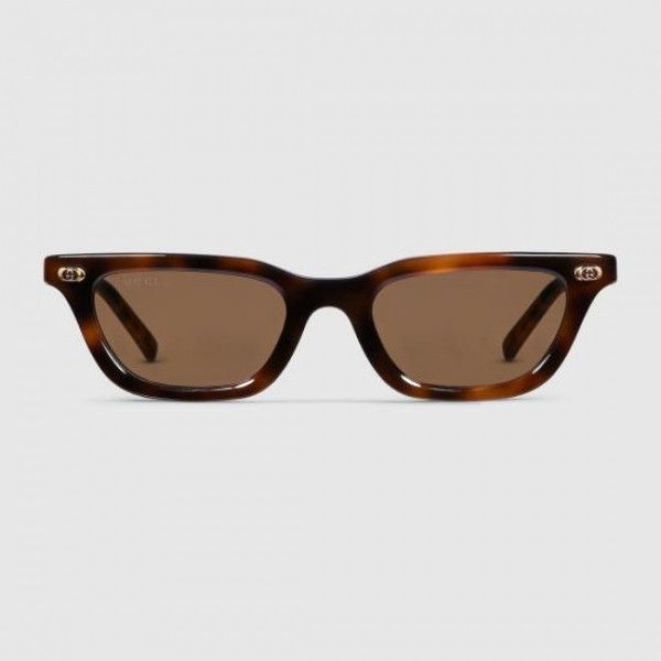 Cat Eye Frame Sunglasses in Brown, Women's