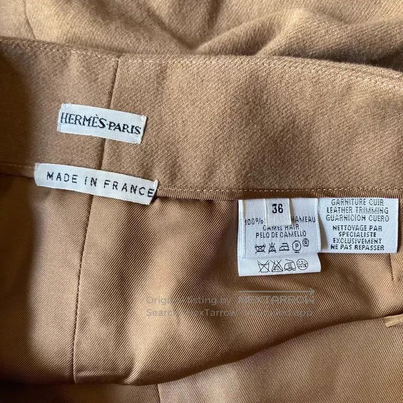 Hermes Hermes Camel Beige Skirt, 100% Camel Hair Size 24" / US 00 / IT 34 - 4 Thumbnail