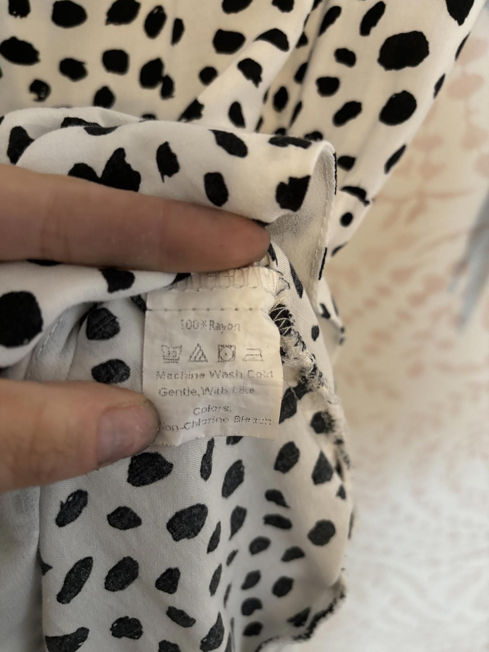 Designer NWOT Haute Rogue Dalmation Polka Dot Wrap Dress Size M / US 6-8 / IT 42-44 - 7 Thumbnail