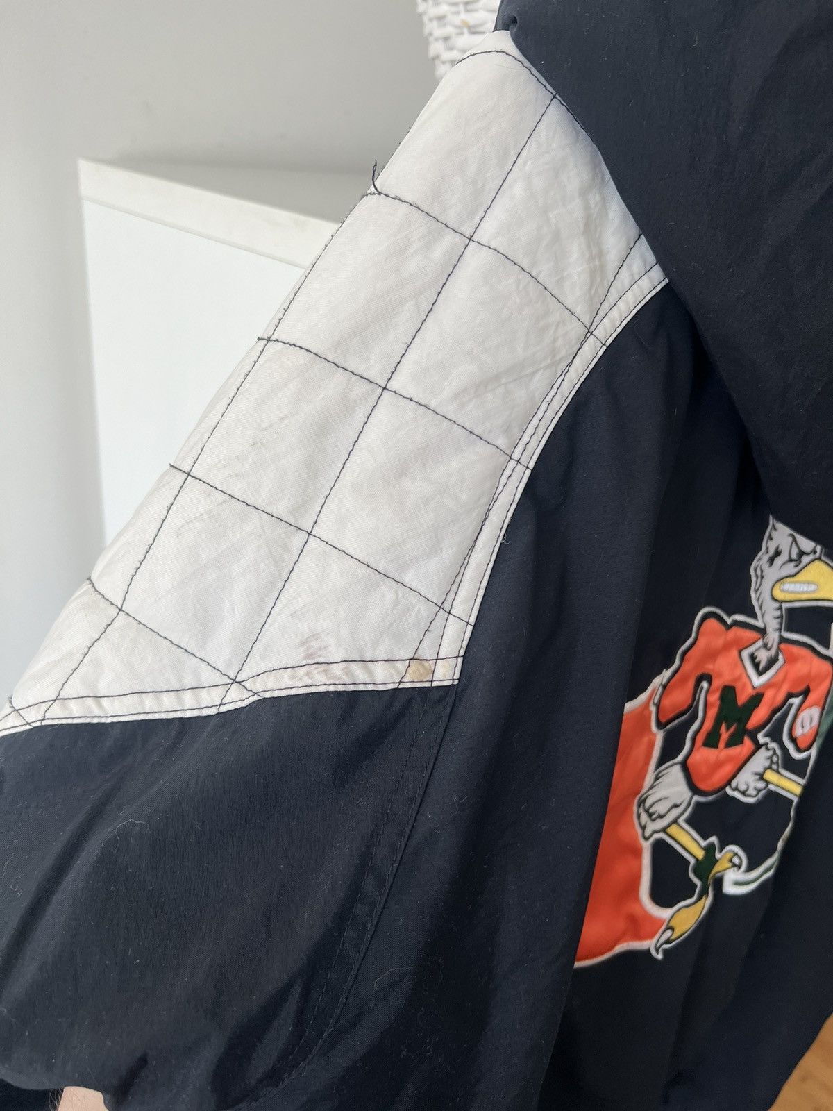 Starter × Vintage Starter Miami University Hurricanes Bomber Jacket Size US M / EU 48-50 / 2 - 16 Thumbnail