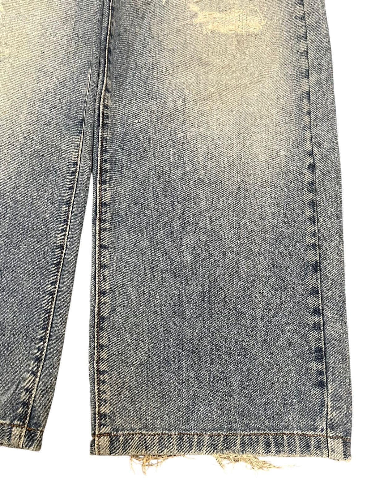 Big John Vintage 90s Big John Blue Wash Distressed Baggy Jeans Size US 29 - 8 Thumbnail