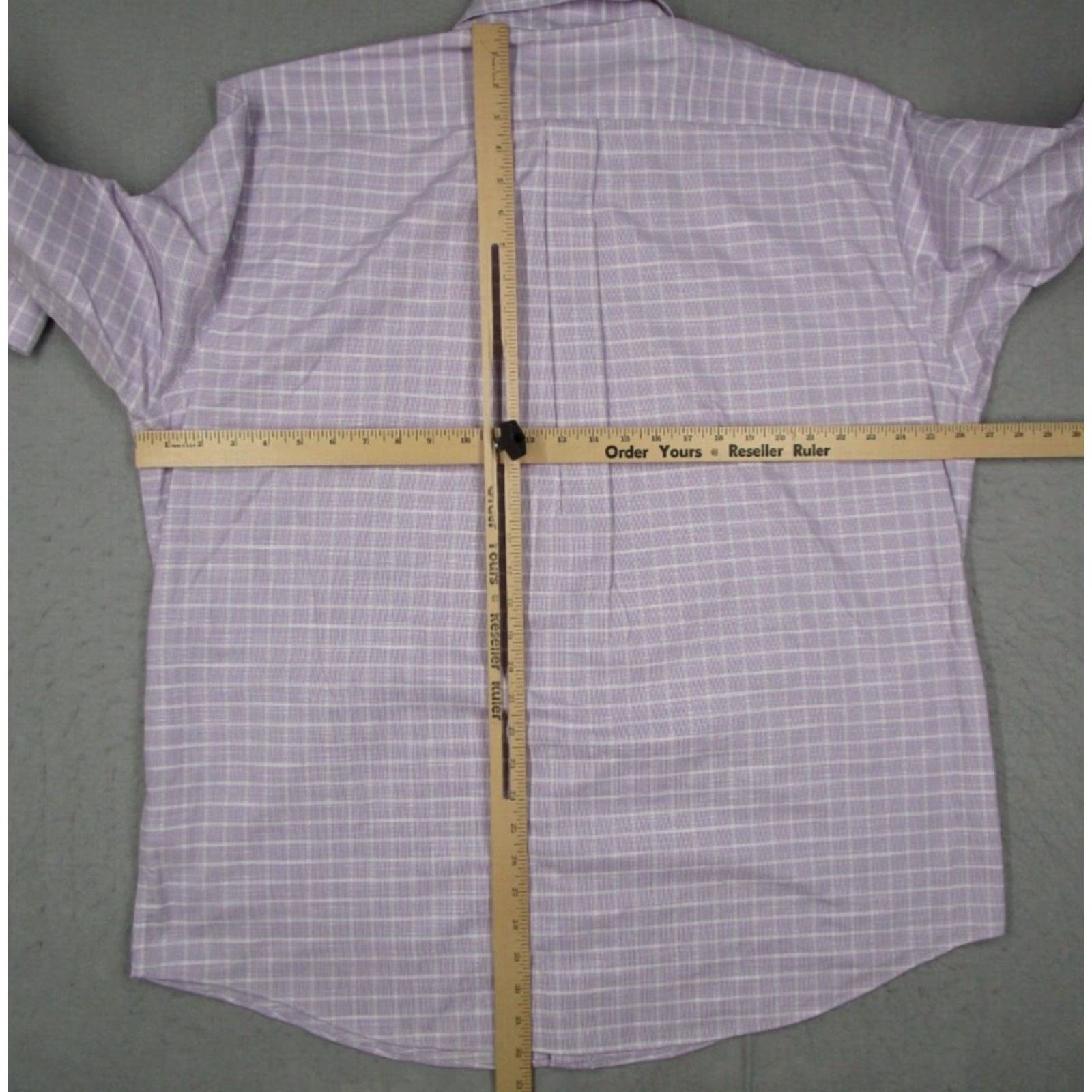 Brooks Brothers BROOKS BROTHERS Madison Shirt Mens XL Purple Check Button Up Supima Cotton Non-Iron Dress Shirt Size US XL / EU 56 / 4 - 5 Thumbnail