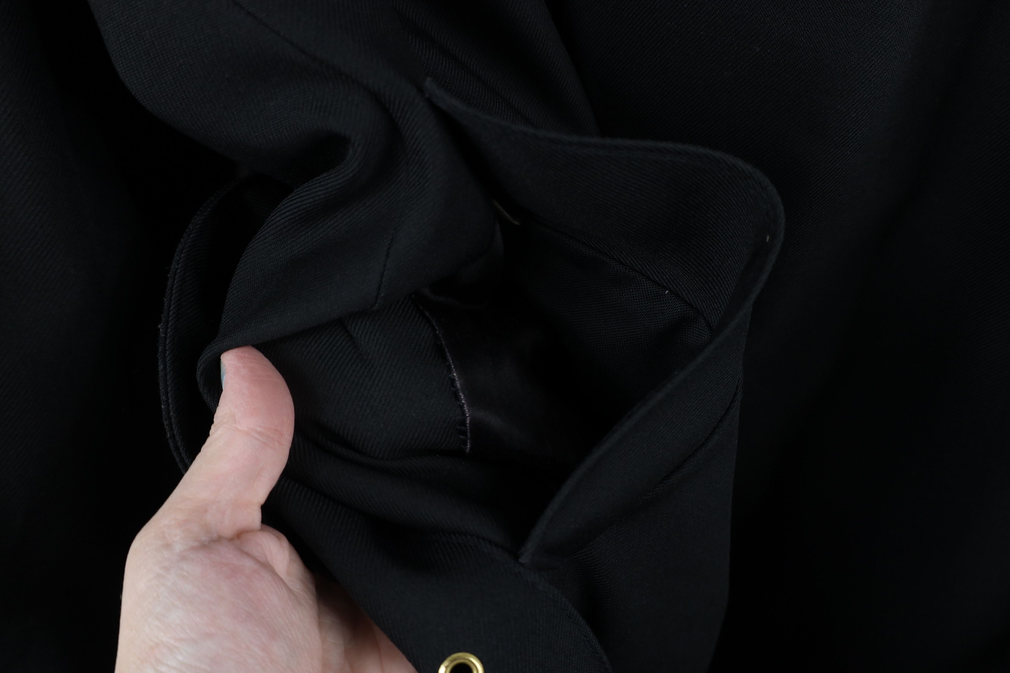 Vintage Vintage 90s Streetwear Blend Belted Trench Coat Jacket Black Size US L / EU 52-54 / 3 - 7 Thumbnail