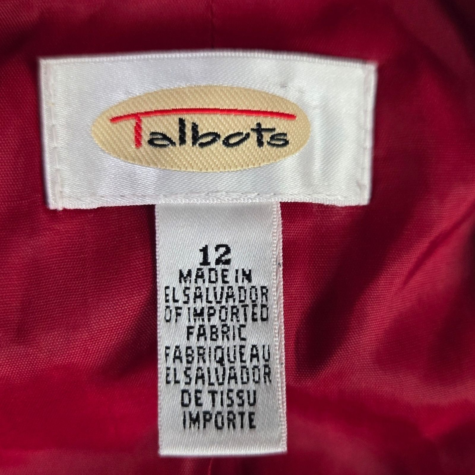 Other Y2K Cherry Red Wool Blazer Jacket Size 12 Size XL / US 12-14 / IT 48-50 - 4 Thumbnail