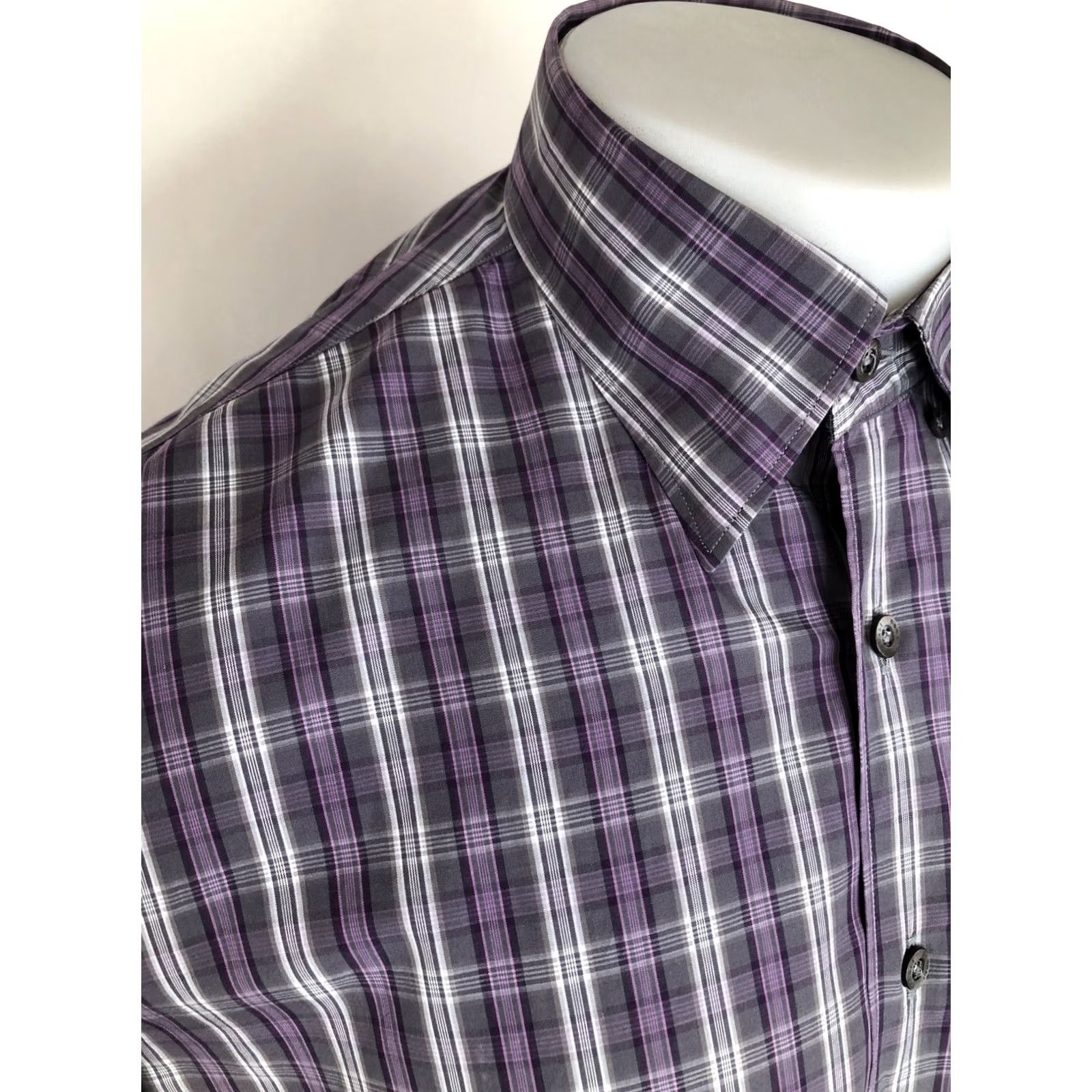 Canali CANALI Shirt Plaid Multicolor Mens Lg. Button-Up Long Sleeve Made in Italy Adult Large Size US L / EU 52-54 / 3 - 2 Thumbnail