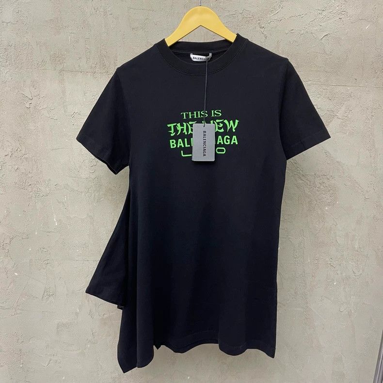 Balenciaga Balenciaga Black, green and white slogan Logo Long one-piec Size US S / EU 44-46 / 1 - 1 Thumbnail