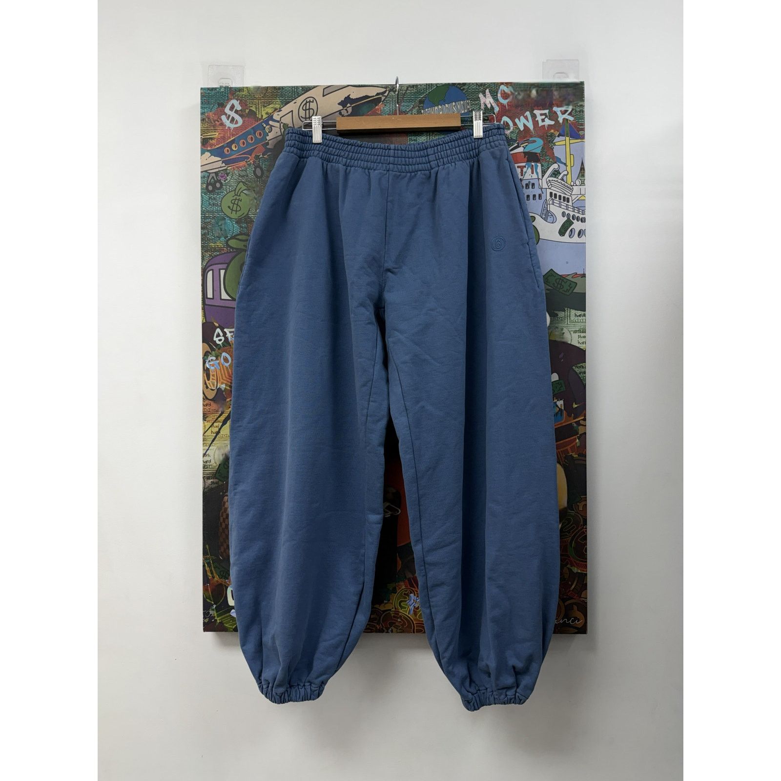 Maison Margiela Maison Margiela "MM6" Baggy Blue Sweats Size US 30 / EU 46 - 1 Thumbnail