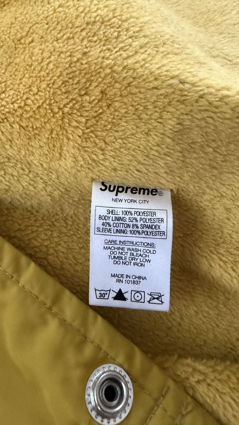 Supreme Supreme Old English Coaches Jacket Gold 2016 Small Size US S / EU 44-46 / 1 - 6 Thumbnail