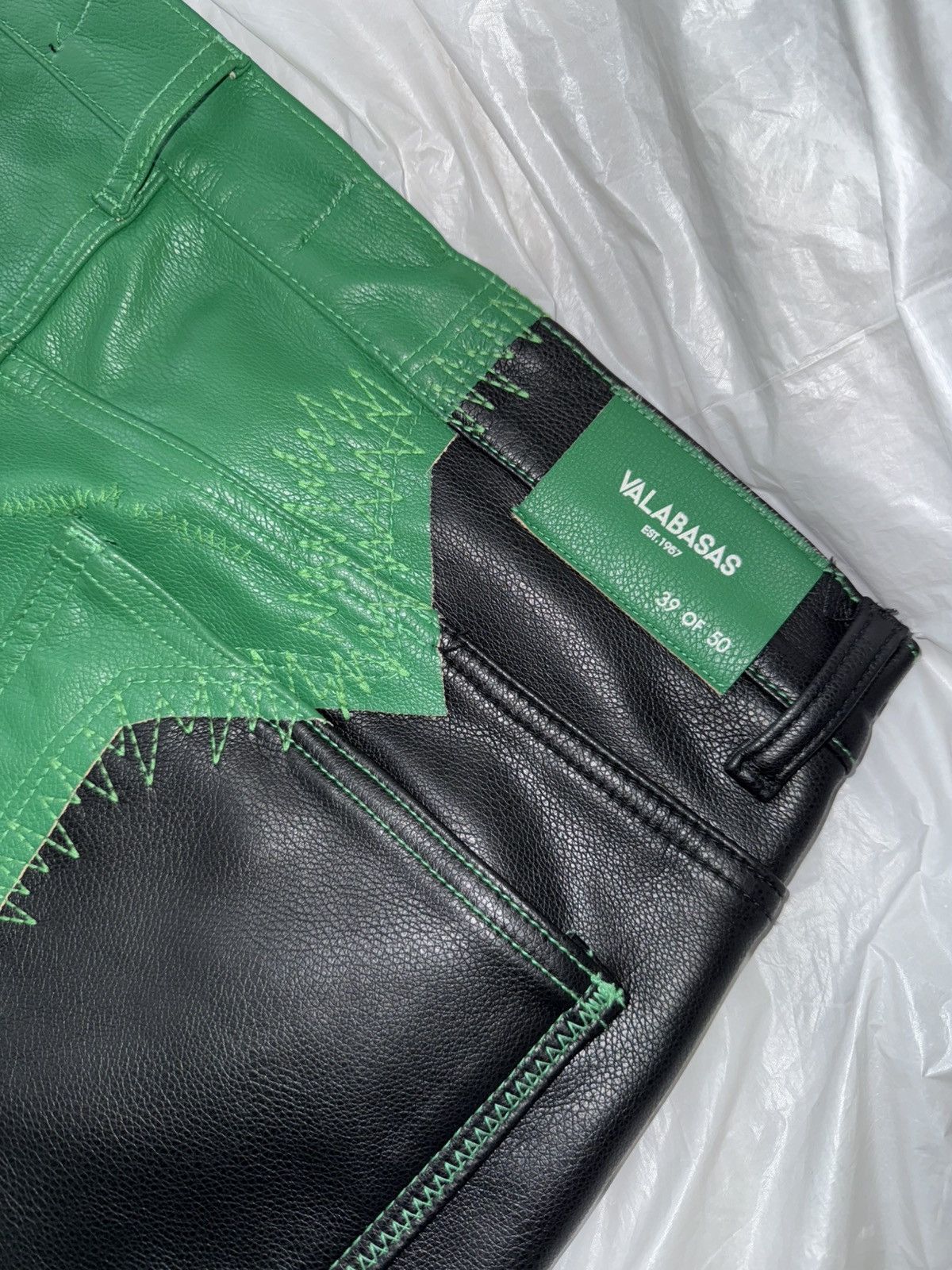 Valabasas VALABASAS Limited Edition Patchwork Leather Pants - 39/50 Size US 36 / EU 52 - 1 Thumbnail