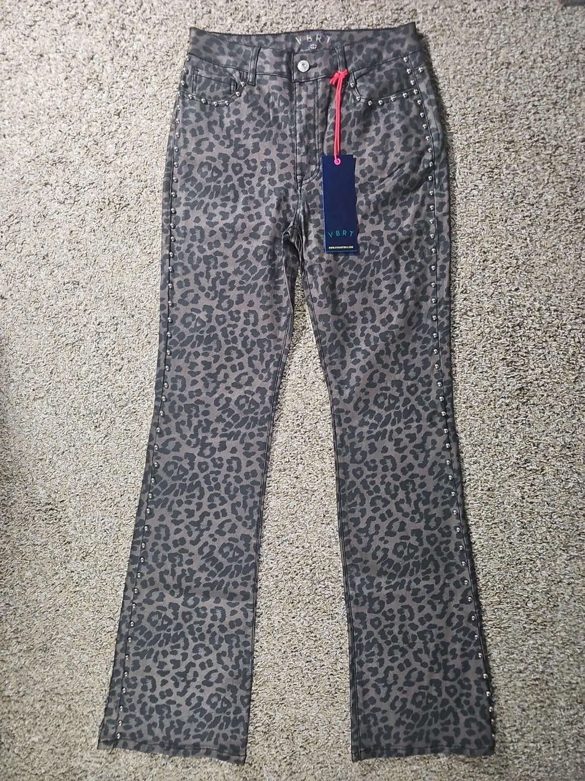 Vertabrae VBRT Leopard Print Sz 9 Pants NWT Size 30" / US 8 / IT 44 - 1 Thumbnail