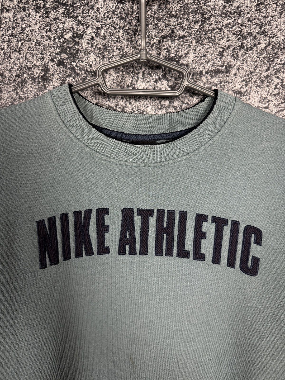 Nike × Vintage Nike Athletic Vintage 90s Sweatshirt Pullover Big Logo Sz L Size US L / EU 52-54 / 3 - 6 Thumbnail