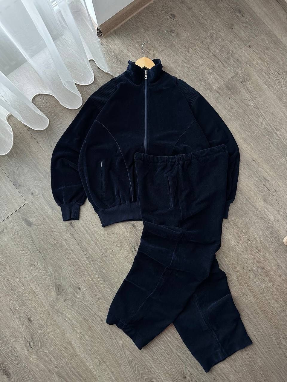 Vintage Vintage Japanese ISA Switzerland Blue Velvet Tracksuit Size 38R - 6 Thumbnail