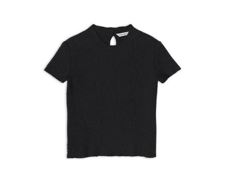 image of Balenciaga O1Mt1Gz0424 Top In Black, Women's (Size XS)