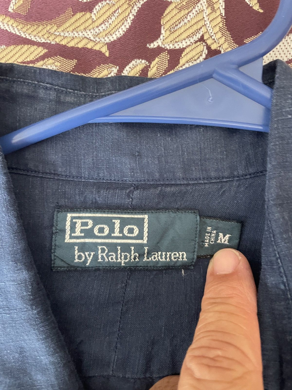 Polo Ralph Lauren 100% Silk Capt Convertible sleeve Shirt Size US L / EU 52-54 / 3 - 5 Thumbnail