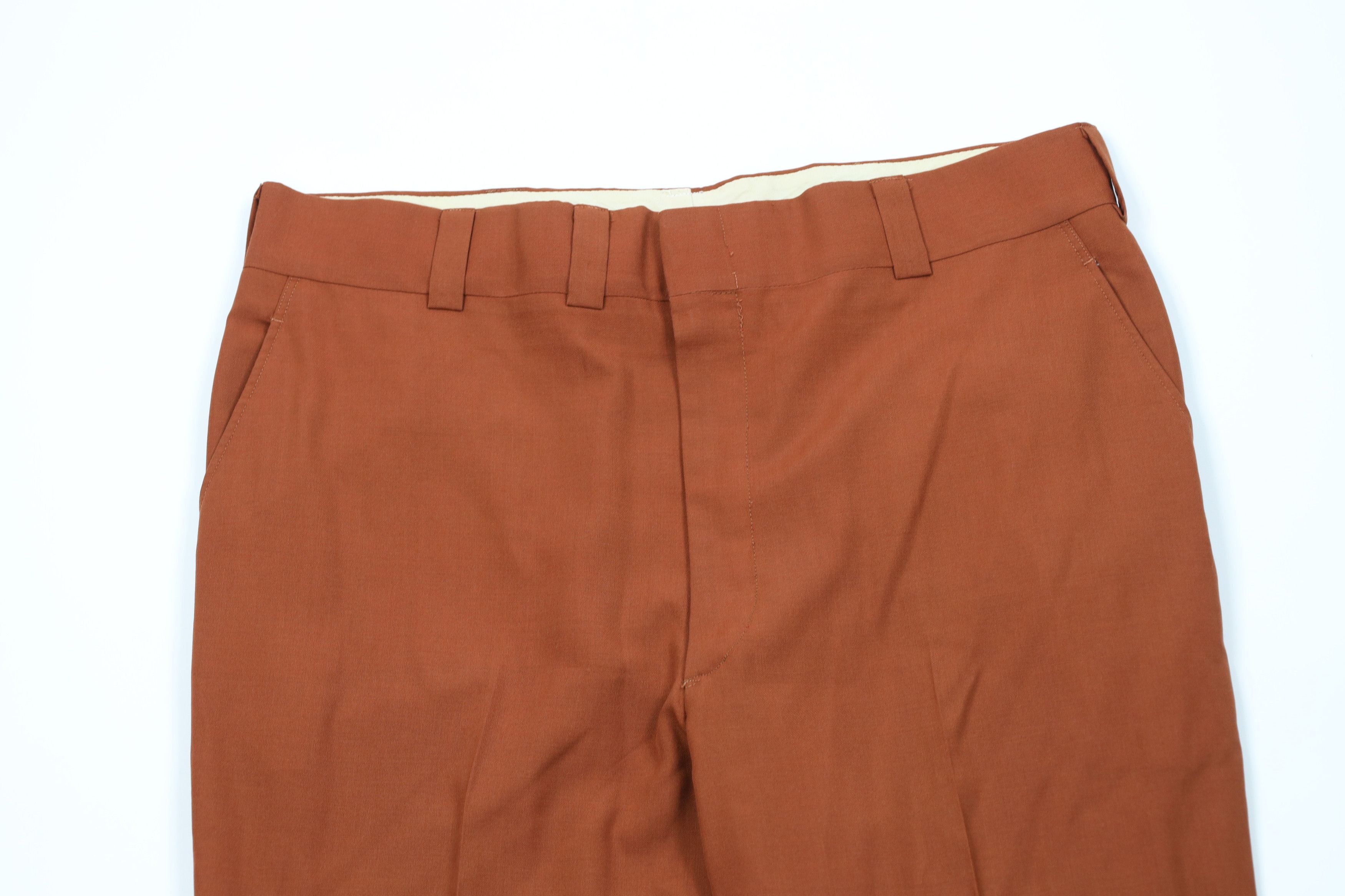 Vintage Vintage 60s Rockabilly Bell Bottoms Pants Orange USA Size US 36 / EU 52 - 2 Thumbnail