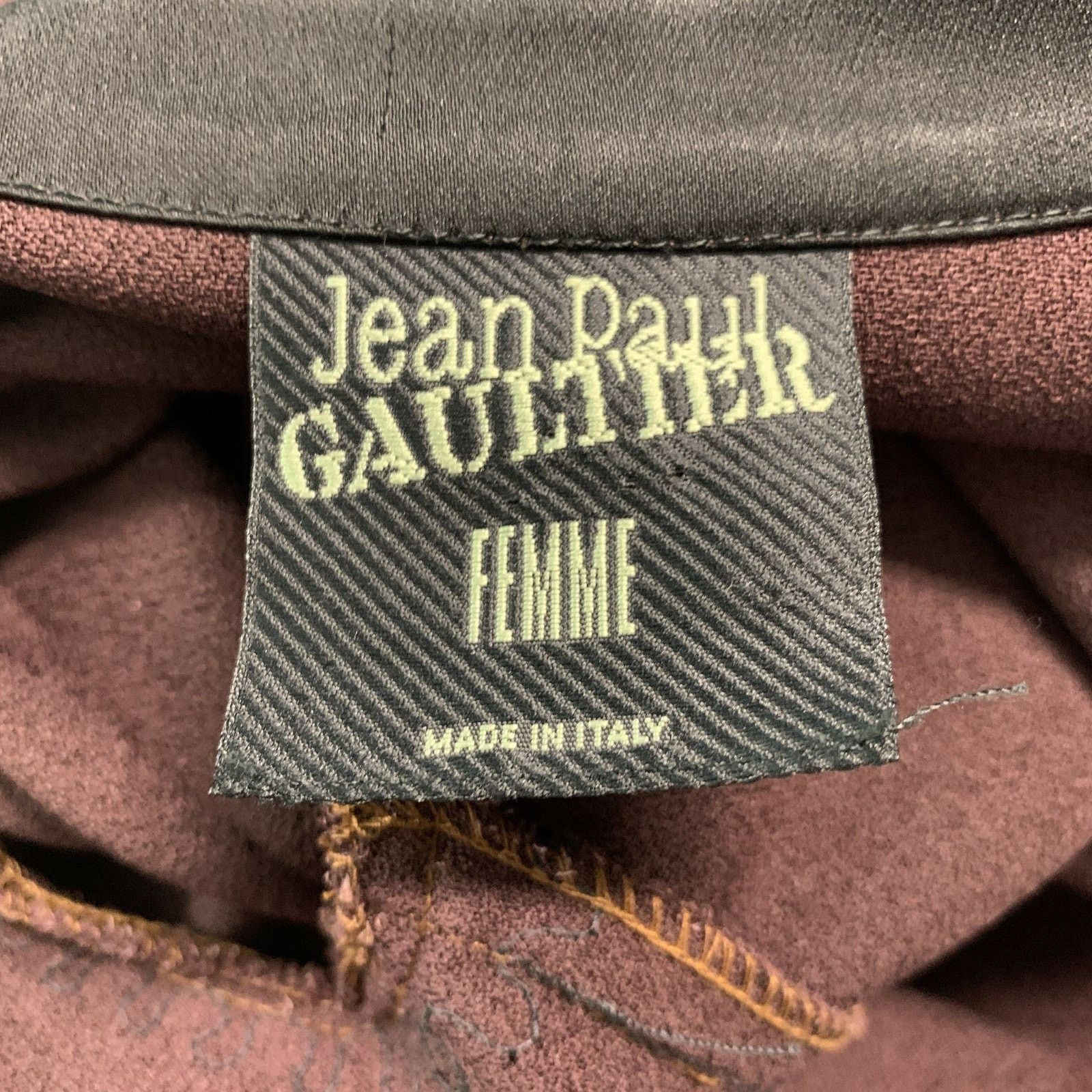 Jean Paul Gaultier JEAN PAUL GAULTIER VINTAGE Brown Black Polyester Blend Dress Size M / US 6-8 / IT 42-44 - 7 Thumbnail