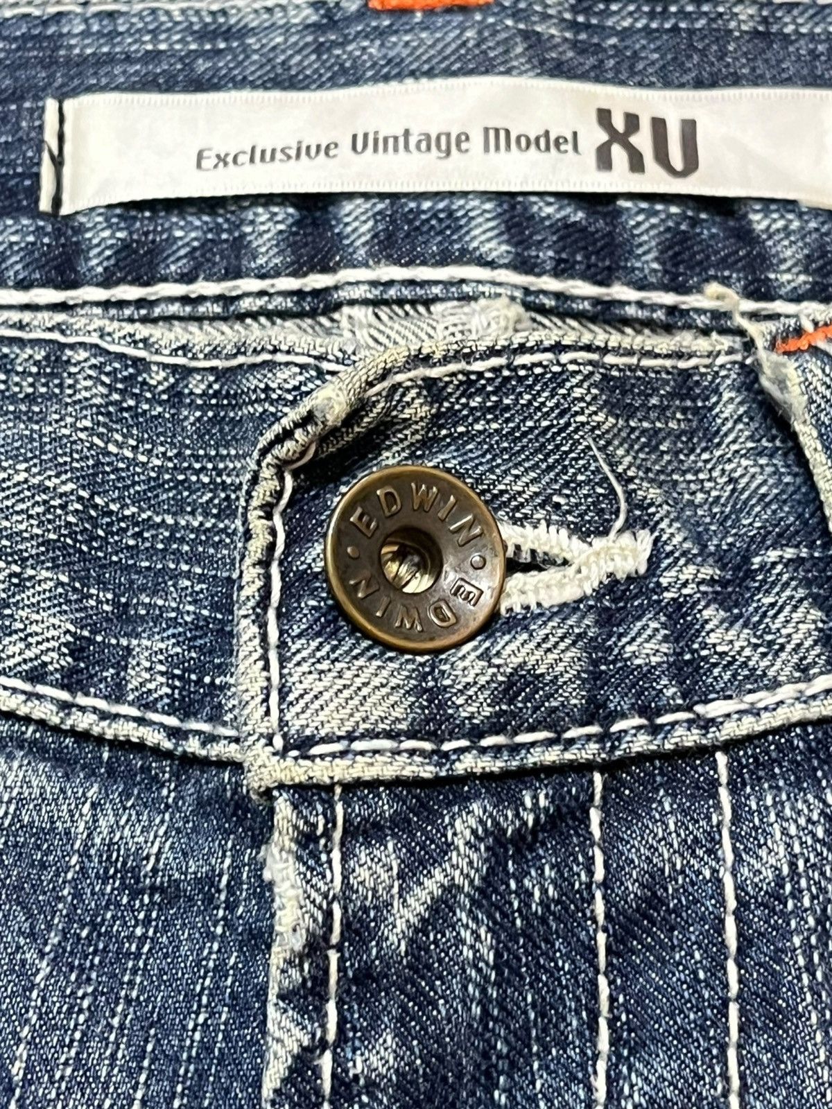 Edwin Vintage Edwin Exclusive Vintage Faded Flare Distressed Denim Size US 33 - 5 Thumbnail