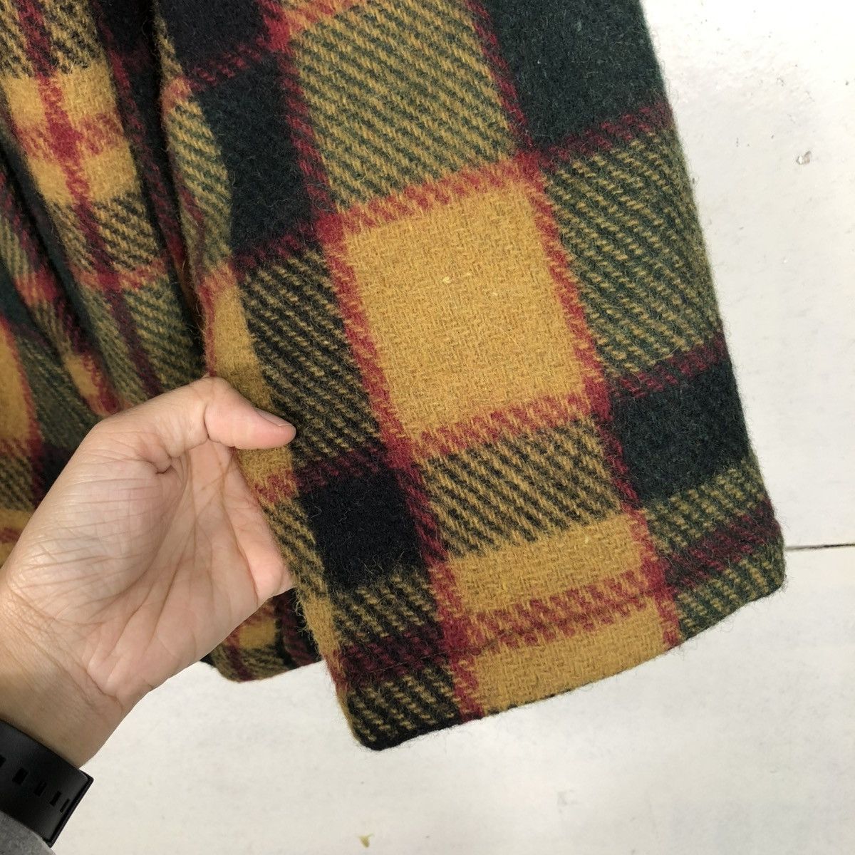 Japanese Brand 🔥VINTAGE WOOL CHORE JACKET PEAKABOO TARTAN ISSEY MIYAKE Size US L / EU 52-54 / 3 - 18 Thumbnail
