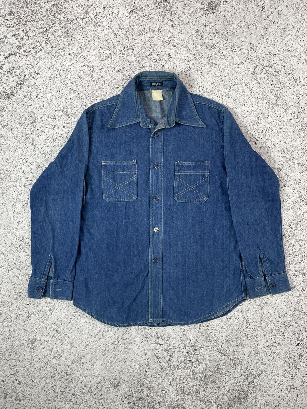 Vintage Repro Big Yank Selvedge Denim work shirt