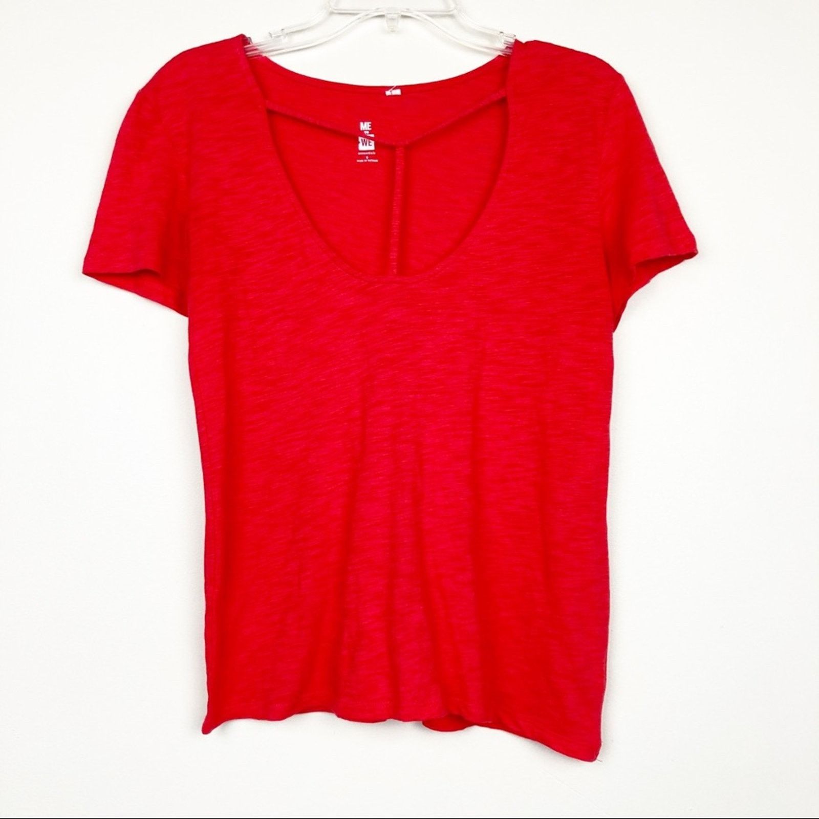 Other Me To We Red Short Sleeve Y Neck Shirt Sz S Size S / US 4 / IT 40 - 4 Thumbnail