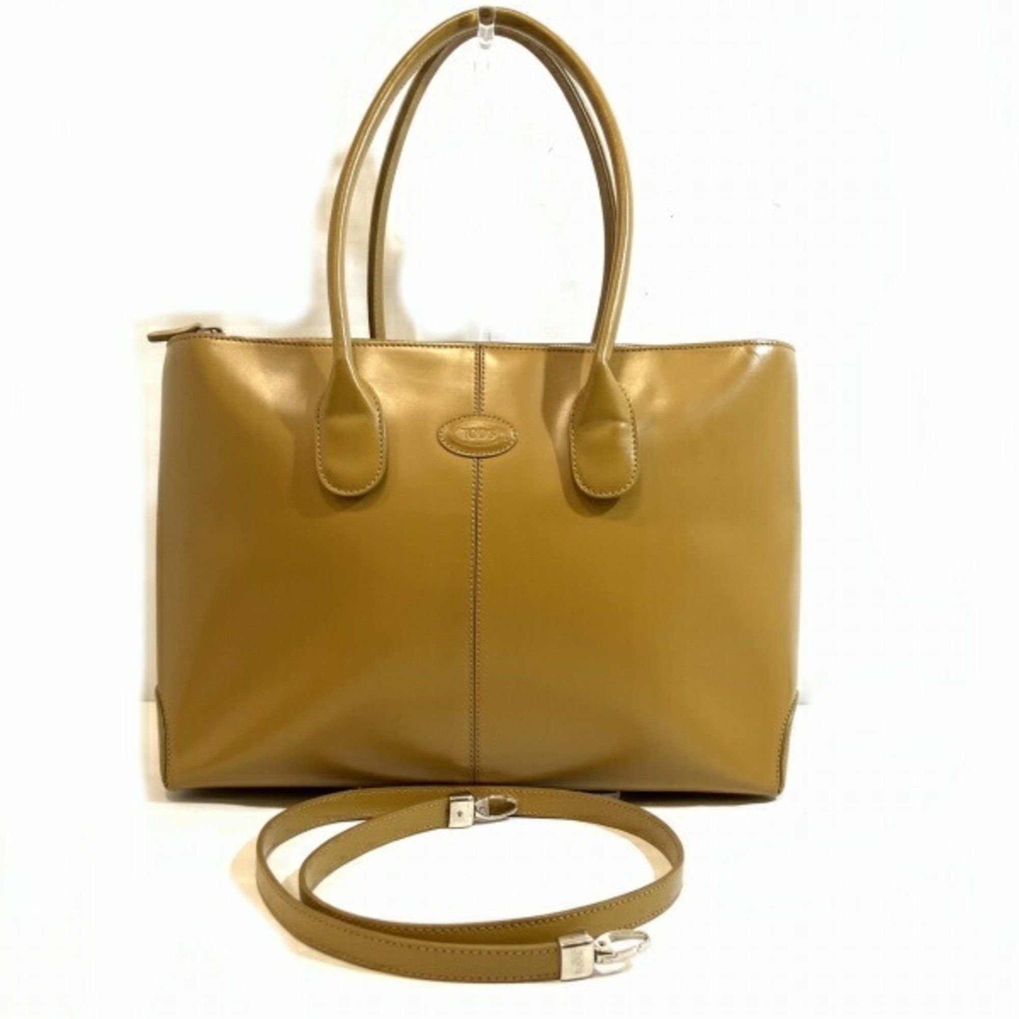 image of Tods Tod's Camel Leather Bag Tote For Women
