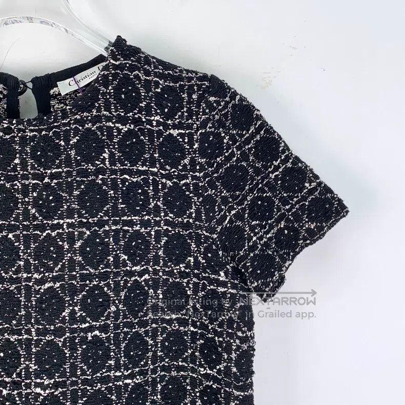 Dior Dior 24 black geometric pattern round-neck short-sleeved d Size XS / US 0-2 / IT 36-38 - 3 Thumbnail