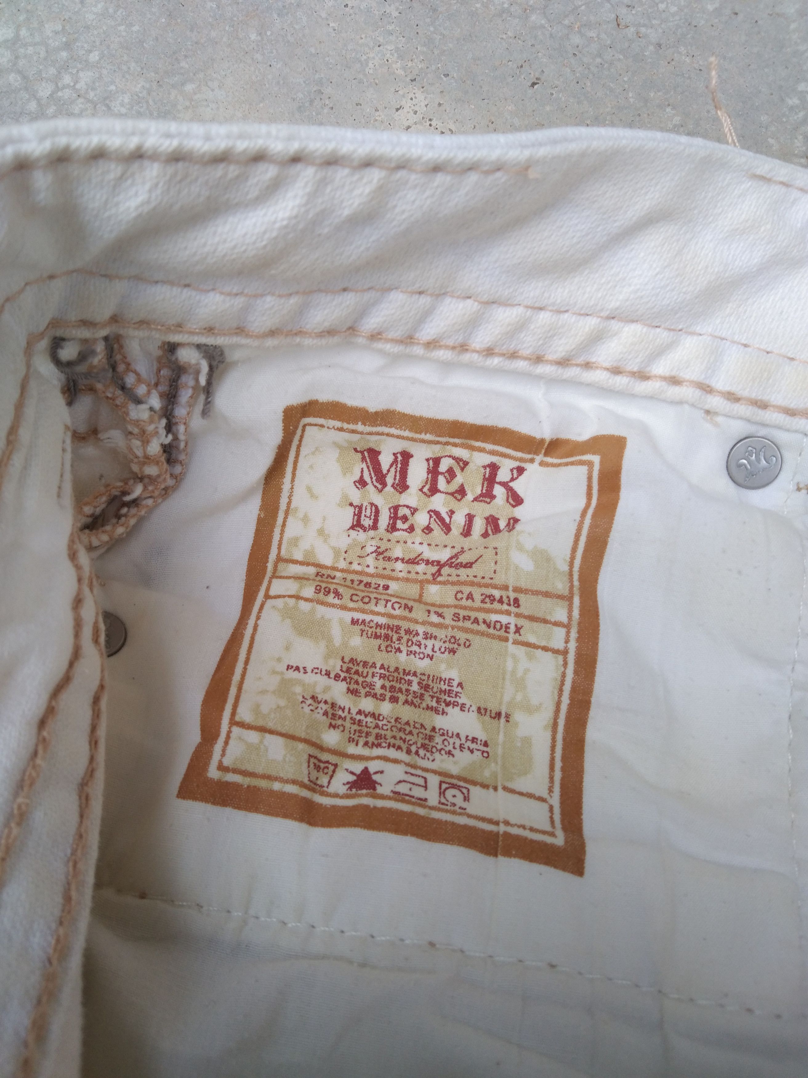 Mek Denim Vintage Y2k MEK Denim Flared Boot Cut Jeans 31x32 Size US 31 - 8 Thumbnail