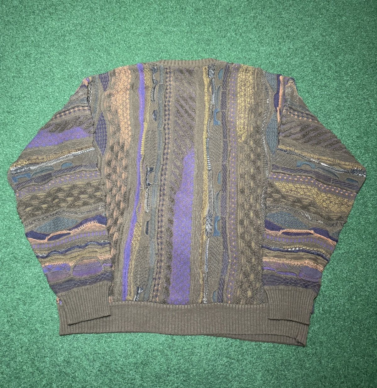 Coogi Vintage Chunky 3D Knit 90s L/XL 24x28 Tricot Biggie Sweater Size US XL / EU 56 / 4 - 4 Thumbnail
