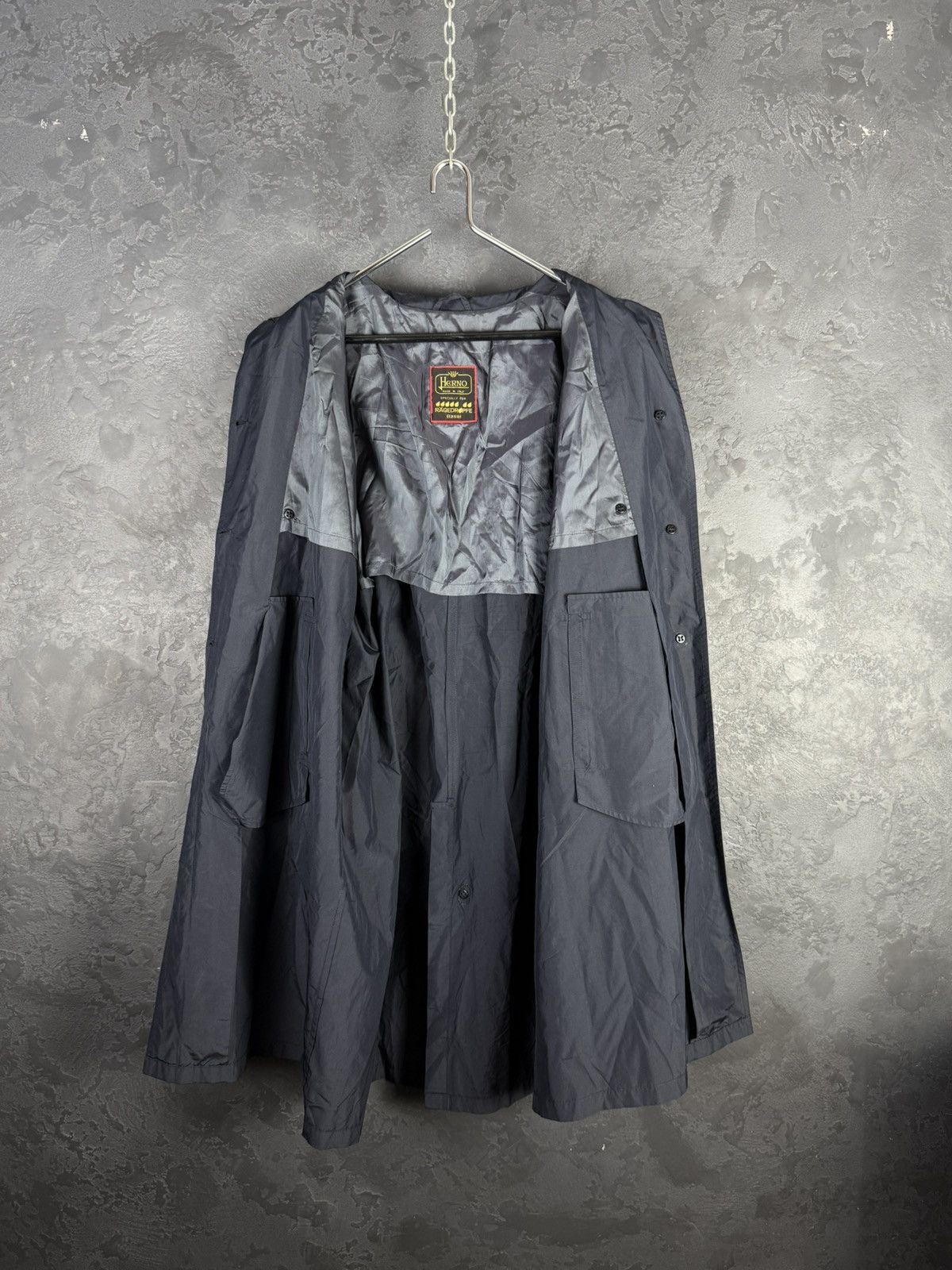 Herno HERNO Vintage Made in Italy Light Belted Trench Coat Size L / US 10 / IT 46 - 11 Thumbnail