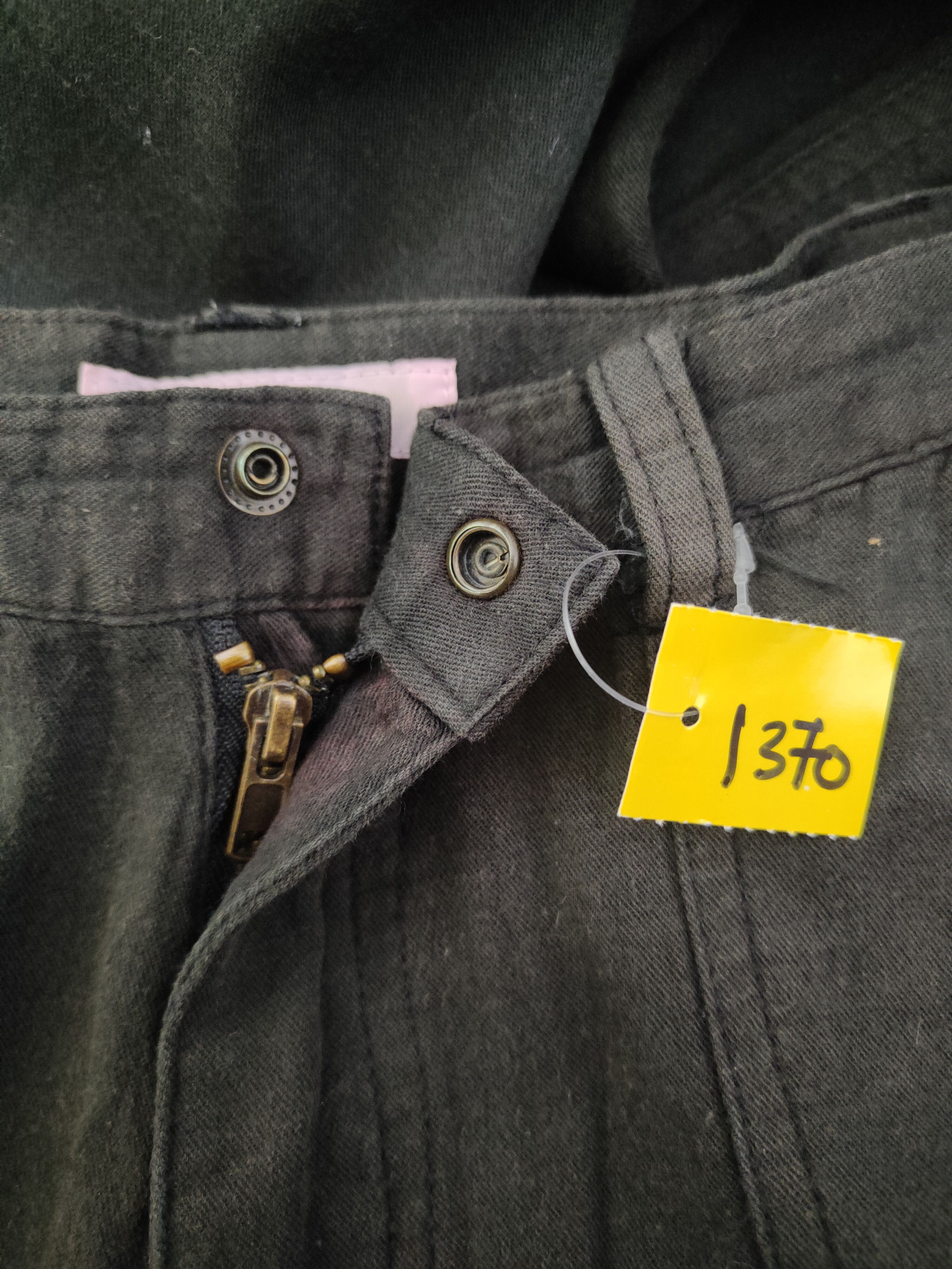 Japanese Brand DL Poe de Deux Black Multipocket Tactical Cargo Pants #1370 Size 29" - 13 Thumbnail