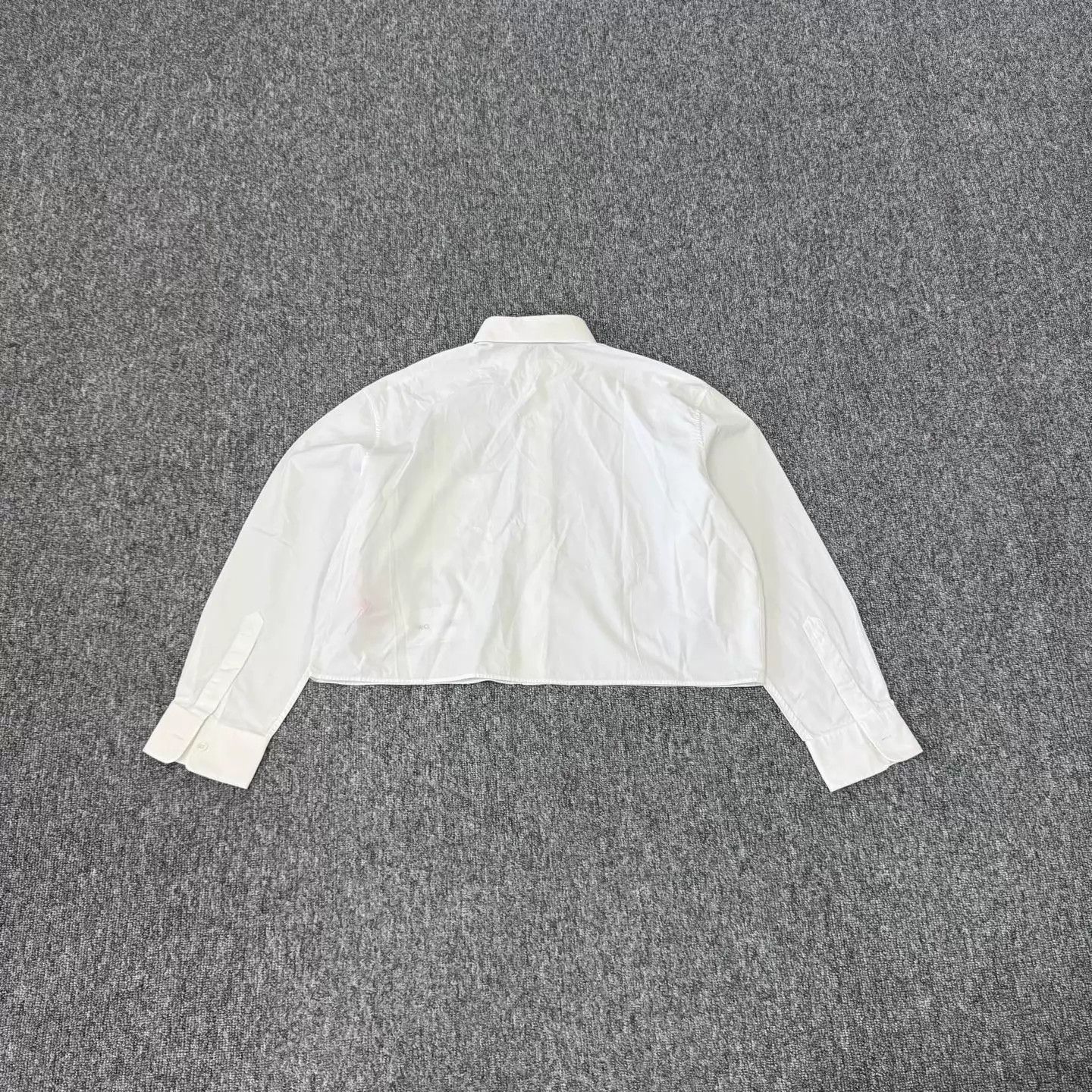Celine Celine Triomphe Embroidered Logo Short Shirt White 38 95New Size XS / US 0-2 / IT 36-38 - 2 Thumbnail