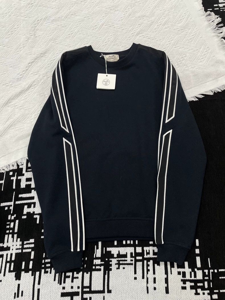Hermes Men's Navy Sweatshirt Size S