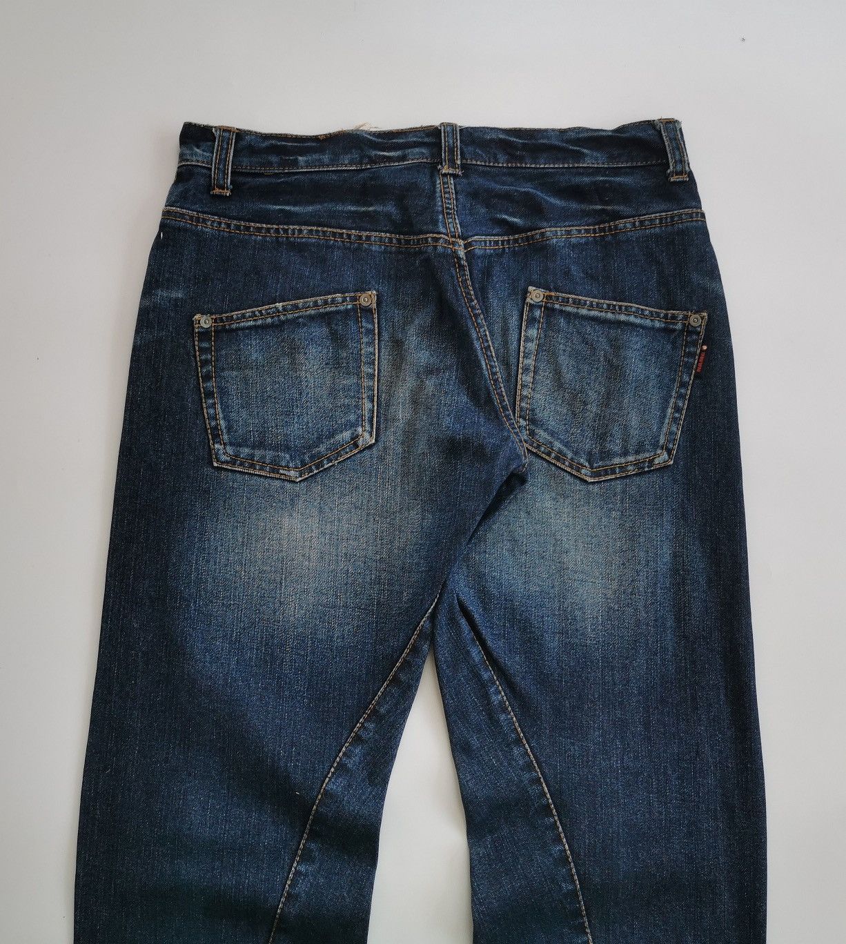 Japanese Brand Double Name Japan Twist Leg Buttons Tapered Jeans Size US 32 / EU 48 - 5 Thumbnail