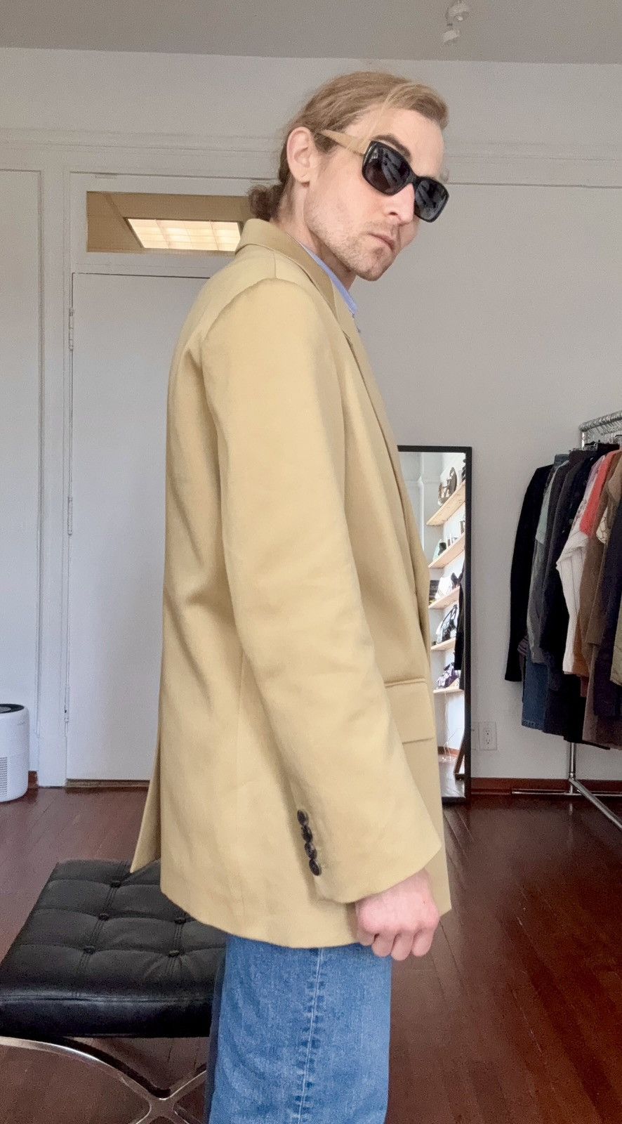 Dries Van Noten Dries Van Noten Runway AW2021 Khaki Blazer Size US M / EU 48-50 / 2 - 9 Thumbnail