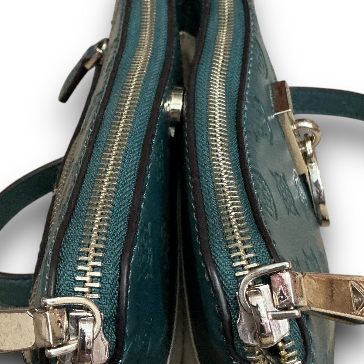 Guess Y2K Vintage Guess Teal Double Zip Crossbody Bag Size ONE SIZE - 5 Thumbnail