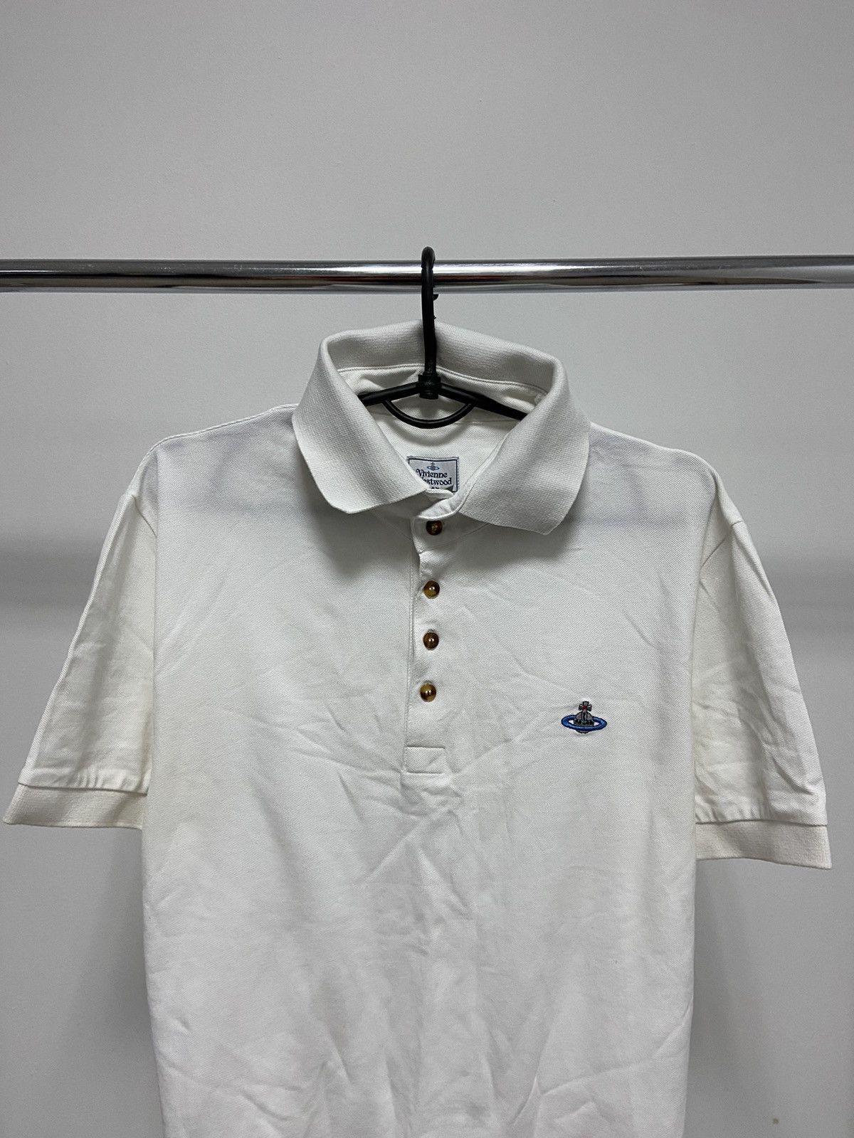 Vivienne Westwood Vivienne Westwood Polo T Shirt Vintage Small Orb Logo Luxury Size US XL / EU 56 / 4 - 2 Thumbnail