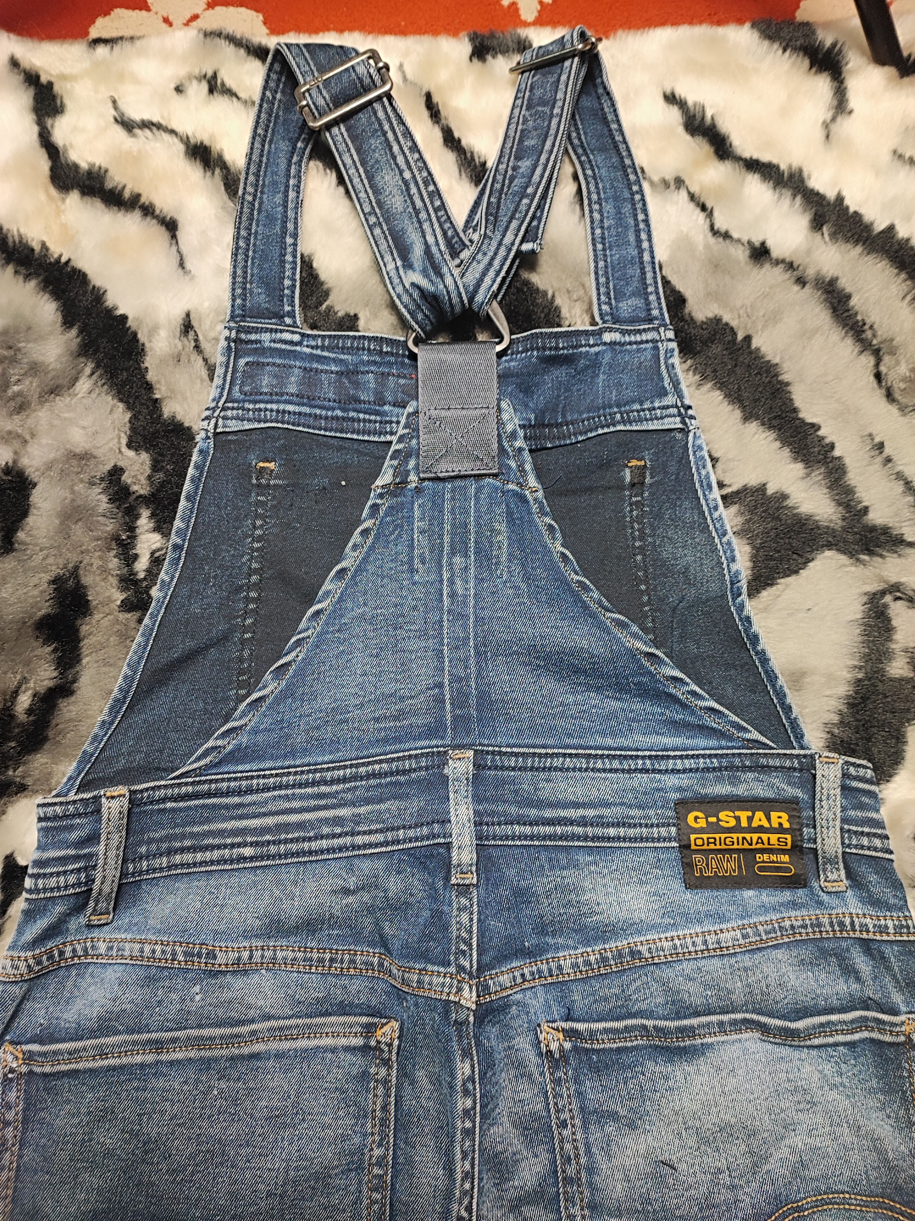 G-Star × Japanese Brand Jumpsuit Gstar Raw Denim Size US 31 - 18 Thumbnail