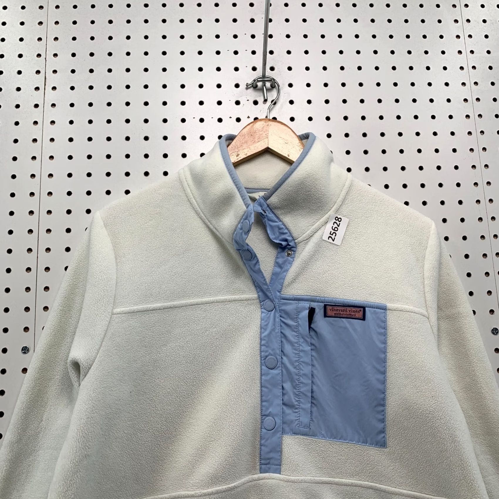Vineyard Vines Vineyard Vines Polar Fleece SnapPlacket Pullover White Womens Large 22x26.5 Size L / US 10 / IT 46 - 5 Thumbnail
