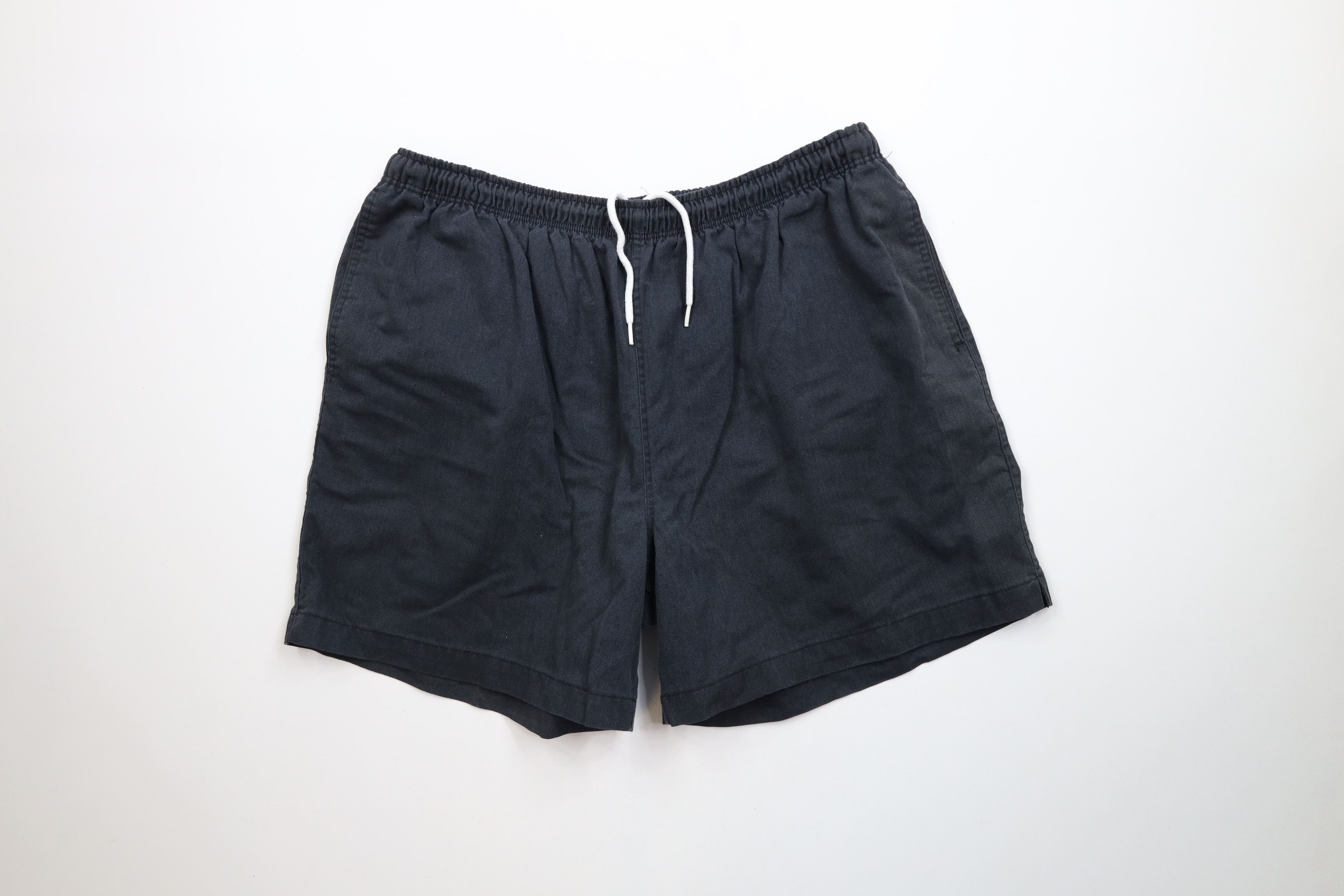 Lands' End × Vintage Vintage 90s Lands End Above Knee Cotton Shorts Black USA Size US 36 / EU 52 - 1 Thumbnail