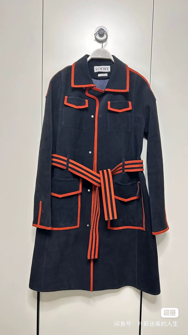 Loewe LOEWE A leather windbreaker Size L / US 10 / IT 46 - 1 Thumbnail