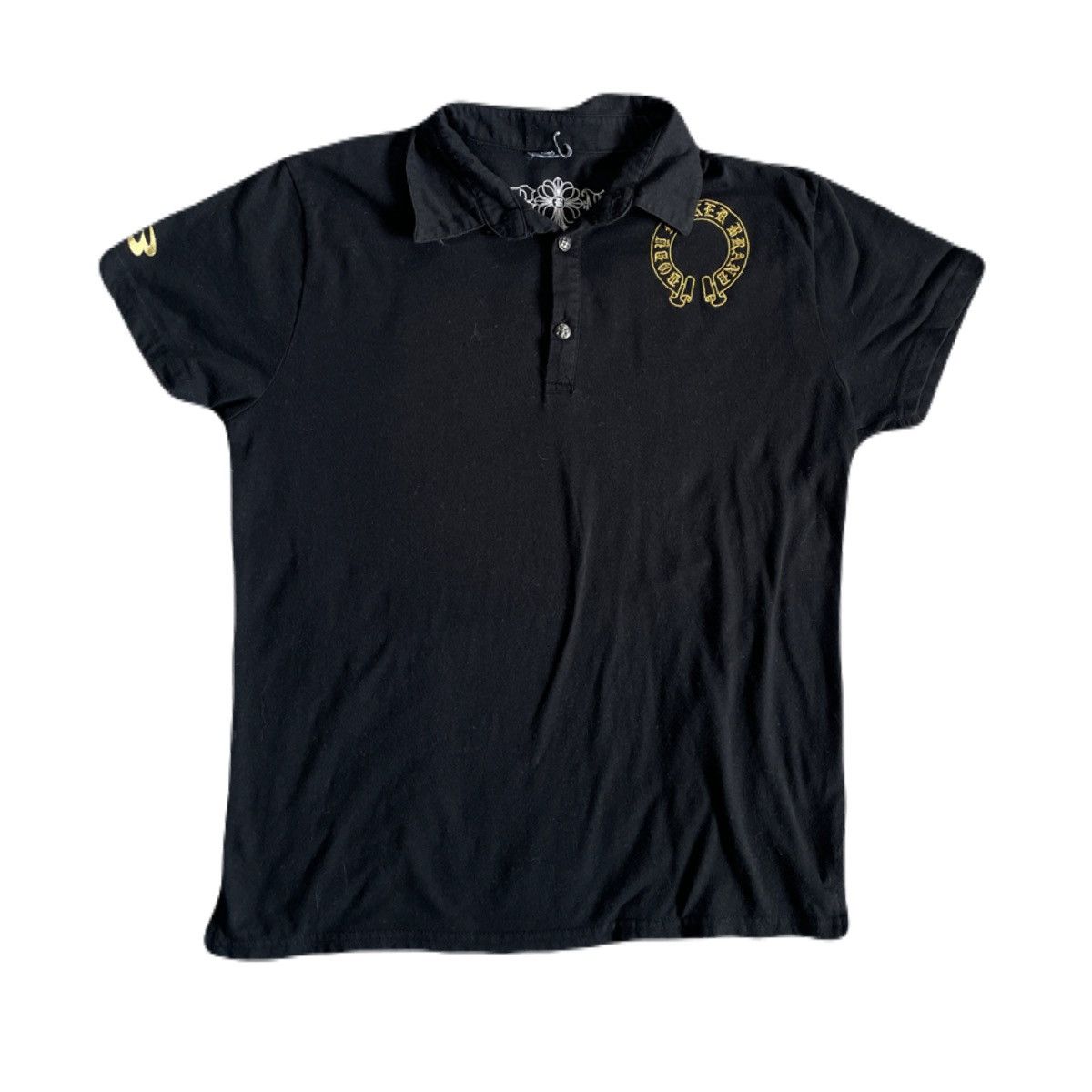 If Six Was Nine 2000s Japanese archive Vkei Gothic Cross Poem Polo Shirts Size US S / EU 44-46 / 1 - 4 Thumbnail