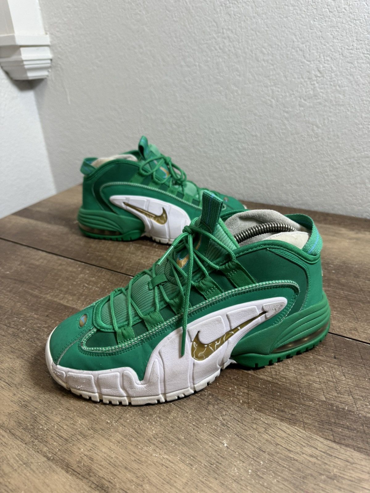 Nike Nike Air Max Penny 1 Mens Size 7Y Green White Basketball Size US 7 / EU 40 - 2 Thumbnail