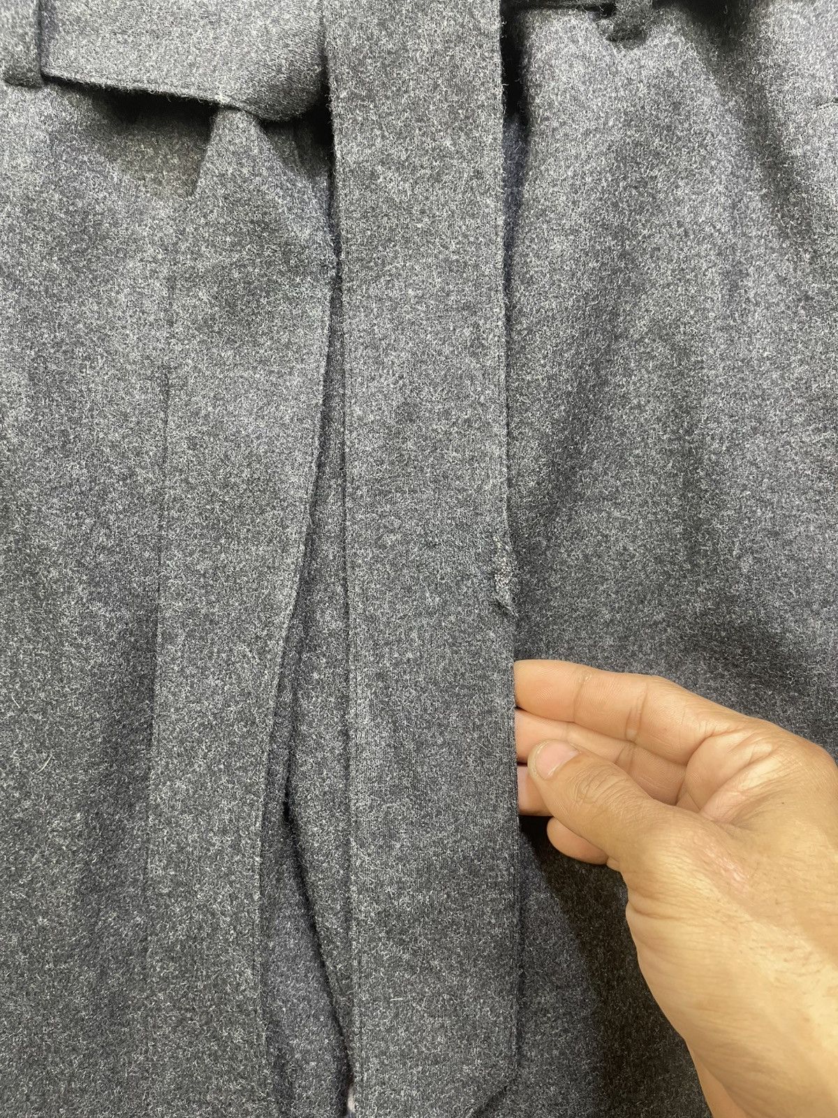 Theory Theory Fit Straigh Leg Belted Flannel Wool Pants Size 27" / US 4 / IT 40 - 11 Thumbnail