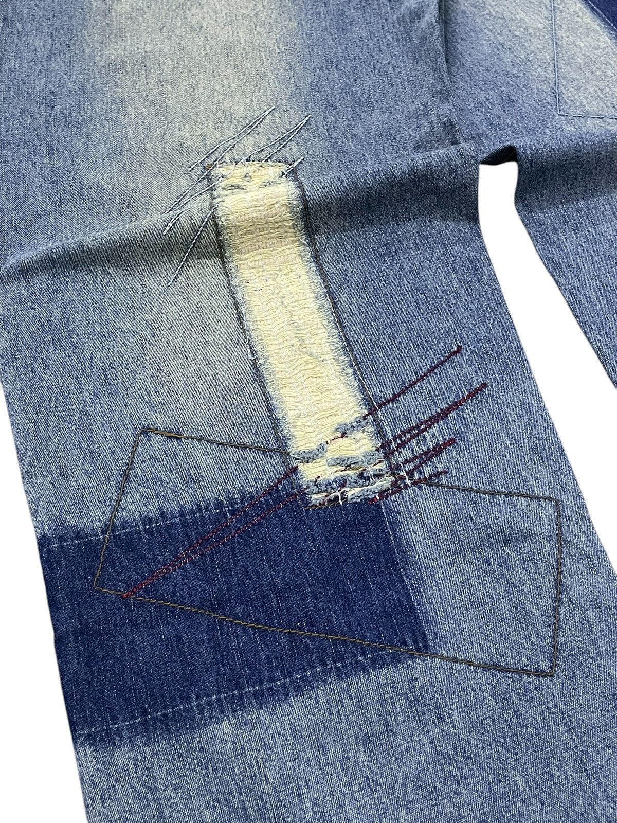 Dogtown × JNCO × Sean John Paco Deconstructed Cut & Sew Distressed Massive Baggy Jeans Size US 30 / EU 46 - 18 Thumbnail
